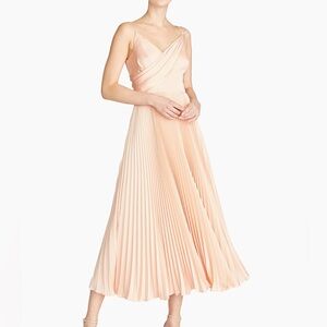 Theia Cara Pleated Cocktail Dress